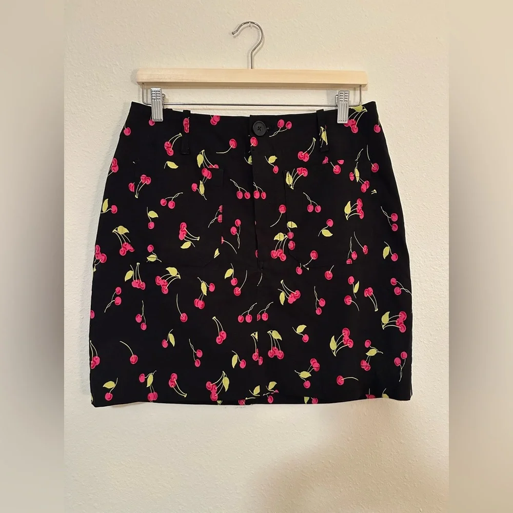 Anthropologie Cherry Print Skirt - Picture 1 of 3